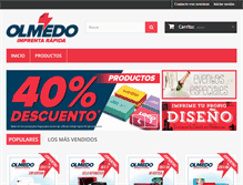 Tablet Screenshot of imprentaolmedo.com